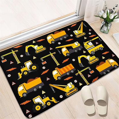Car Track Rug Construction Play Mat Car Rug for Boys Room Kids Rugs for Playroom Construction Mat for Kids Car Rug for Boys Room Construction Decor for Boys Room,Black 2'×3'