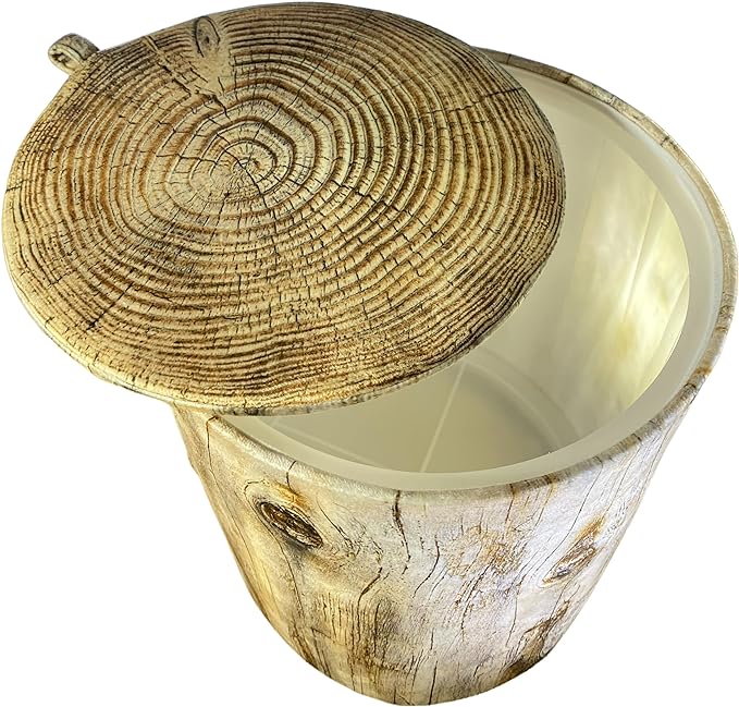 Storl Organizer Storage Stool for Toy and Cloth and Kids Stool (Tree-Birch, 12Wx13H)