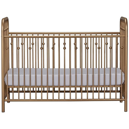 Little Seeds Monarch Hill Ivy Metal Crib, Gold