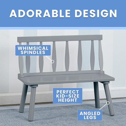 Delta Children Windsor Bench, Grey
