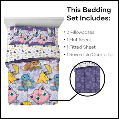 Northwest Pokemon Bed in a Bag Set, Full, Friendly Battle