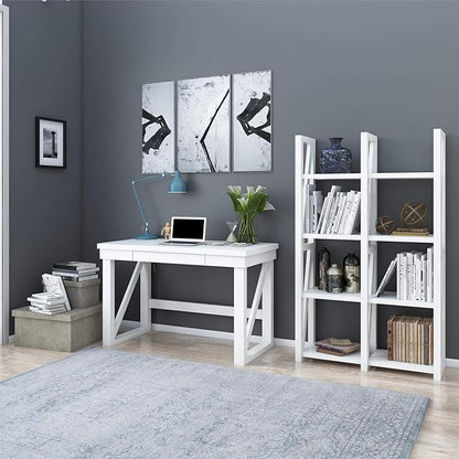 Ameriwood Home Crestwood, White Computer Desk,