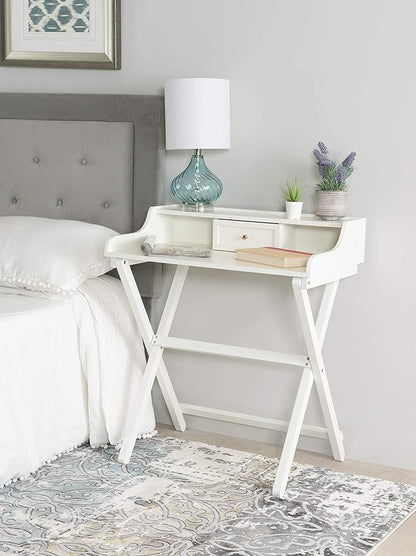 Linon Home Décor Mable White Folding Desk