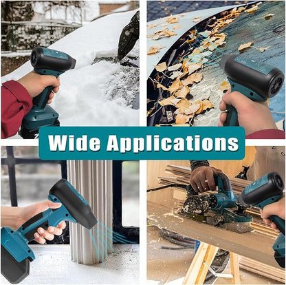 Mini Jet Blower Portable Violent Turbo Fan for Makita 18V Battery, 4-Speed Wireless High Speed Handheld Fan, for Computer Key Board Cleaning,Hair Drying,Camping,Outdoors,Car (No Battery)
