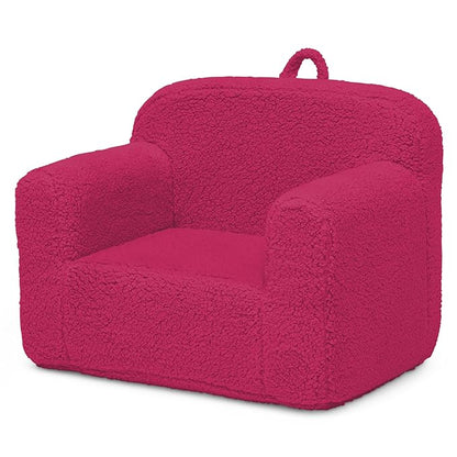 Delta Children Cozee Sherpa Chair, Hot Pink