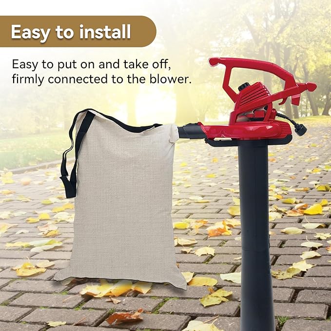 127-7040 Leaf Blower Vacuum Bag Compatible with Toro 51574 51592 51593 51602 51609 51581 51558 - Metal Bottom Zip Debris Collection Vac Bag Replaces 137-2336 108-8994 - 1 Pack