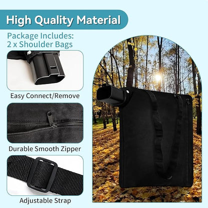5140125-95 Leaf Blower Vacuum Vac Shoulder Bag Compatible with Black & Decker BV2900 BV3100 12 Amp Vacuum - Leaf Mulcher Bags Leaf Collection Bags Replaces 5140117-99, 2 Pack