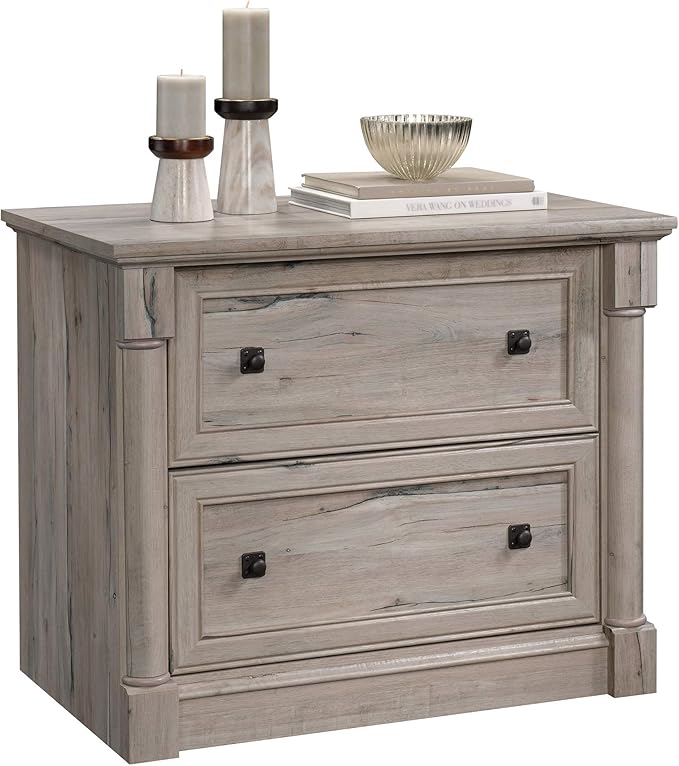 Sauder Palladia Lateral File, L: 36.81" x W: 22.01" x H: 29.61", Split Oak finish