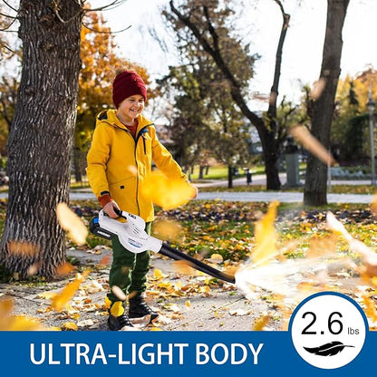 Cordless Leaf Blower 150MPH, Handheld Electric Leaf Blower with 4.0Ah Battery and Charger, 2 Speed Modes, 20V Battery Operated Leaf Blowers for Lawn Care, Patio, Blowing Leaves and Snow