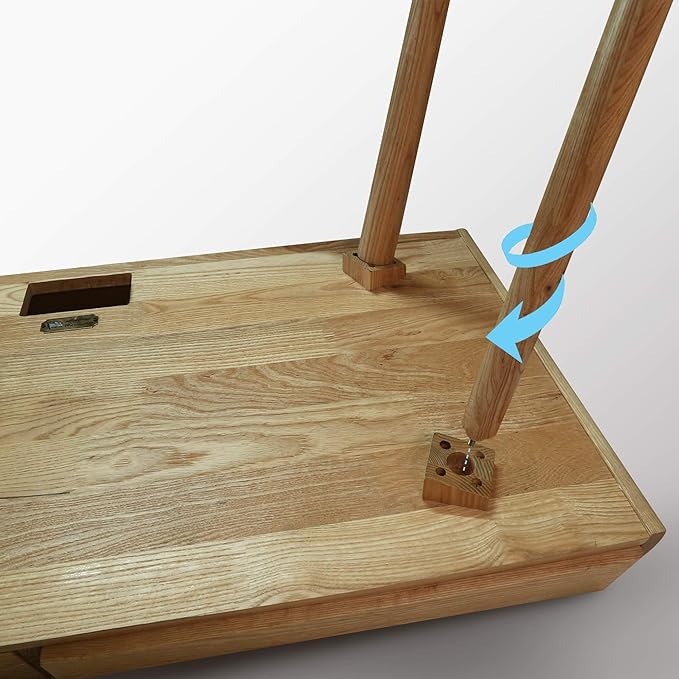 American Trails Freedom USB Ports Desk, Natural Oak