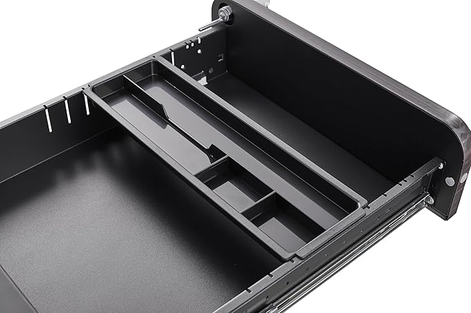 3 Drawer Mobile Desk Office with Lock and Wheels,Versatile Storage Cabinets w/Anti-Tilting Cold Rolled Steel Waterproof Moisture-Proof,for Legal/Letter/A4 Files,Dark Brown