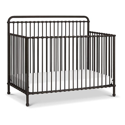 Namesake Winston 4-in-1 Convertible Metal Crib in Vintage Iron, Greenguard Gold Certified