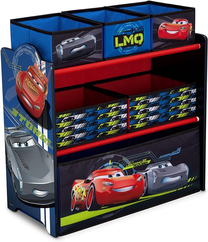 Delta Children Multi-Bin Toy Organizer, Disney/Pixar Cars