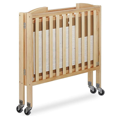 3-in-1 Folding Portable Crib, Natural, Large