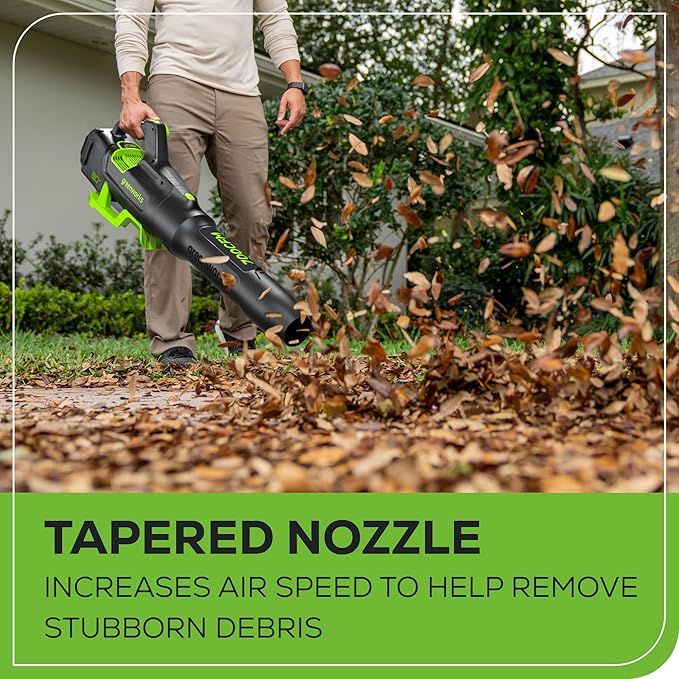 Greenworks 80V 700 CFM Cordless Leaf Blower, 2.5Ah Battery and 45 Minute Rapid Charger