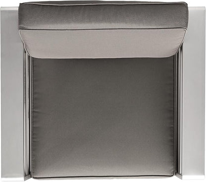 Christopher Knight Home Cape Coral Outdoor Chat Set with Fire Table, 5-Pcs Set, Khaki / Light Grey
