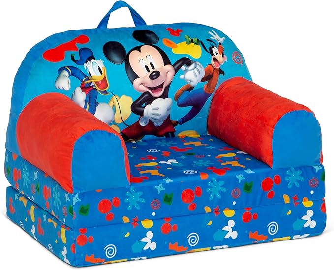 Delta Children Cozee Buddy Flip-Out Kids Chair, Mickey Mouse