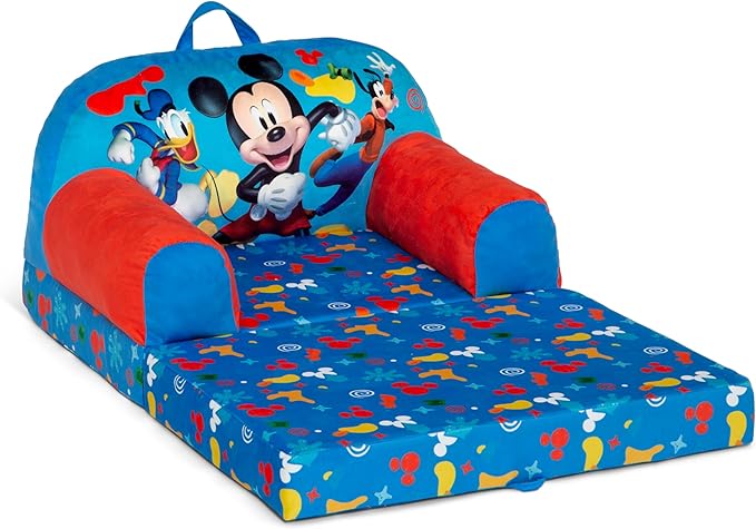 Delta Children Cozee Buddy Flip-Out Kids Chair, Mickey Mouse