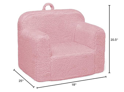 Delta Children Cozee Sherpa Chair, Pink