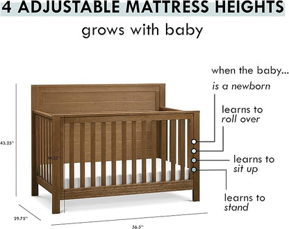 DaVinci Fairway 4-in-1 Convertible Crib in Stablewood, Greenguard Gold Certified