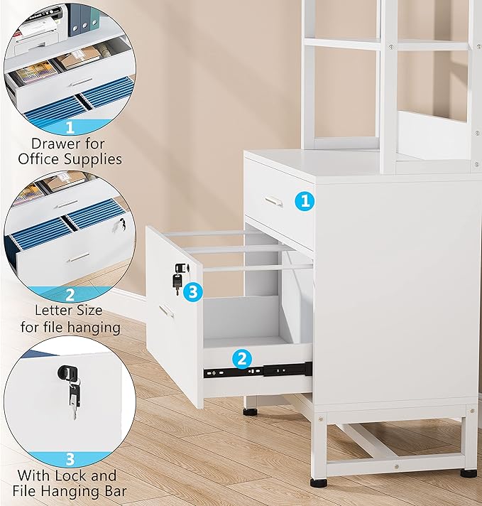 2 Drawers Vertical Office File Cabinet