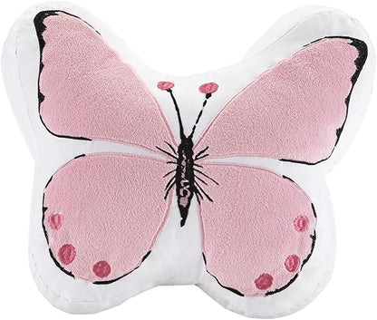 Mi Zone Kids Cynthia Comforter for Girls Microfiber Animal Butterfly Print, Modern All Season Down Alternative Kids Bed Set, Matching Sham, Decorative Pillow, Twin, Pink 3 Piece