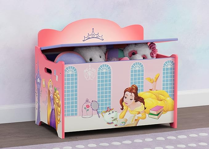 Delta Children Deluxe Toy Box, Disney Princess