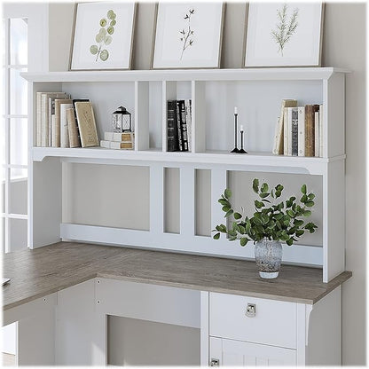 Salinas Casual Hutch for L-Shaped Desk, Pure White