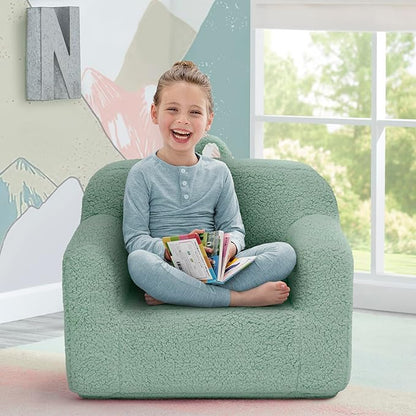 Delta Children Cozee Sherpa Chair, Sage