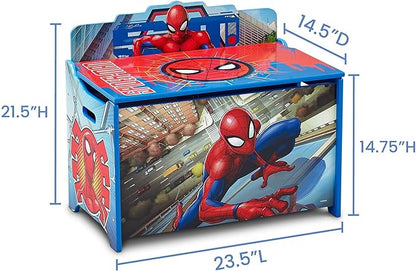 Delta Children Deluxe Toy Box, Spider-Man