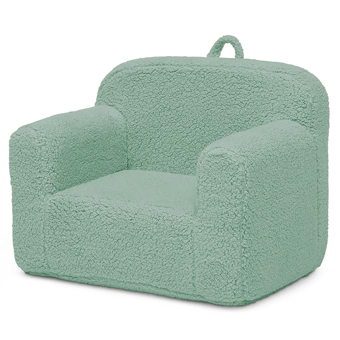 Delta Children Cozee Sherpa Chair, Sage
