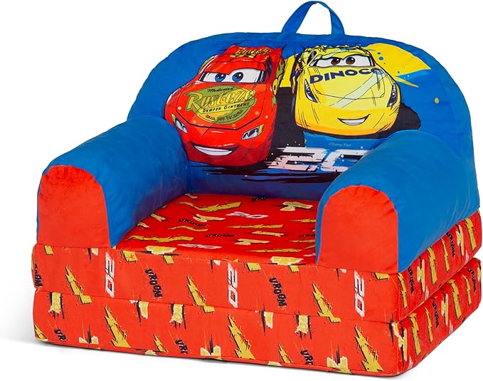 Delta Children Cozee Buddy Flip-Out Kids Chair, Cars