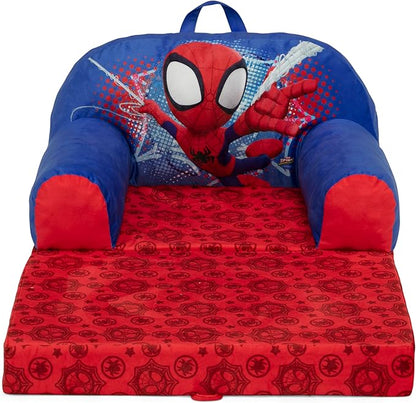 Delta Children Cozee Buddy Flip-Out Kids Chair, Spidey and His Amazing Friends