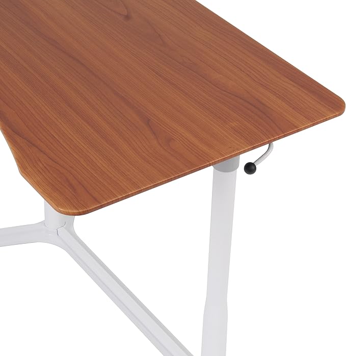 Calico Designs 51231 Sierra Height Adjustable Desk, White/Cherry, 37.5 Inch