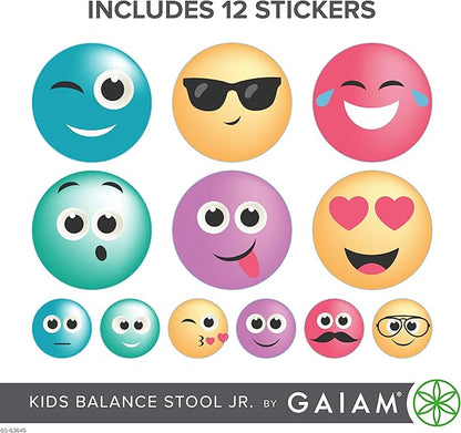 Gaiam Kids Wobble Stool Desk Chair - Alternative Flexible Seating Balance Wiggle Chair | ADHD Sensory Fidget Core Rocker Child Seat Elementary School Classroom Furniture for Student, Toddler, Ages 5-8
