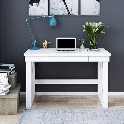 Ameriwood Home Crestwood, White Computer Desk,