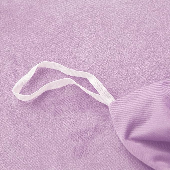 Tie dye Lavender Plush Fluffy Comforter Cover Set Queen - Ultra Soft Faux Fur tie dye Bedding Sets 3 Pieces (1 Shaggy Duvet Cover + 2 Pillow case) Fluffy Bed Set (Tie Dye Lavender, Queen)