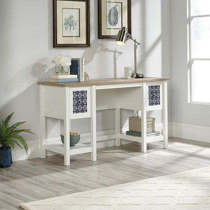 Sauder Cottage Road Desk, Soft White finish