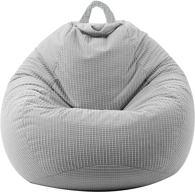 3 Ft Bean Bag Chair Cover (No Filler) Stuffed Animal Storage Bean Bag Cover for Pets Dogs/Cats Bed Corduroy Stuffed for Organizing Plush Toys