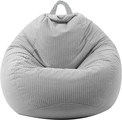 3 Ft Bean Bag Chair Cover (No Filler) Stuffed Animal Storage Bean Bag Cover for Pets Dogs/Cats Bed Corduroy Stuffed for Organizing Plush Toys