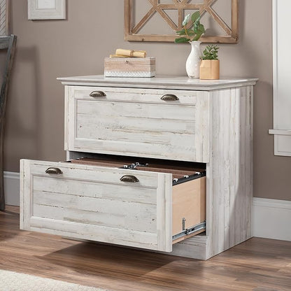 Sauder Barrister Lane Lateral File, White Plank finish