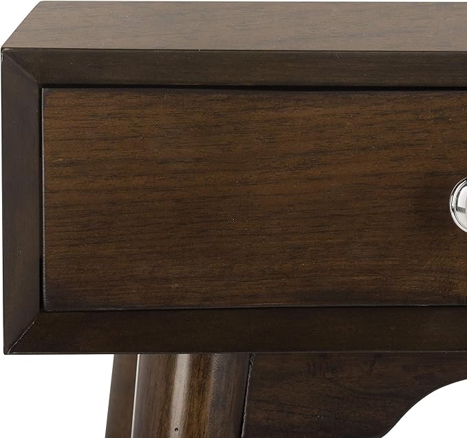 Safavieh Home Office Isadora Mid-Century Modern Walnut 1-drawer Desk