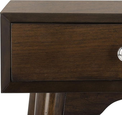 Safavieh Home Office Isadora Mid-Century Modern Walnut 1-drawer Desk