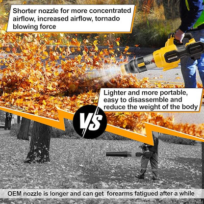 Blower Nozzle for Dewalt 60V MAX Leaf Blower(DCBL772X1 DCBL772B DCMBA572N), Car Drying Nozzle for Dewalt 60V- Bare Nozzle 1 Pack