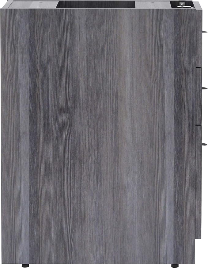 Lorell LLR69558 - Weathered Charcoal Laminate Desking Pedestal