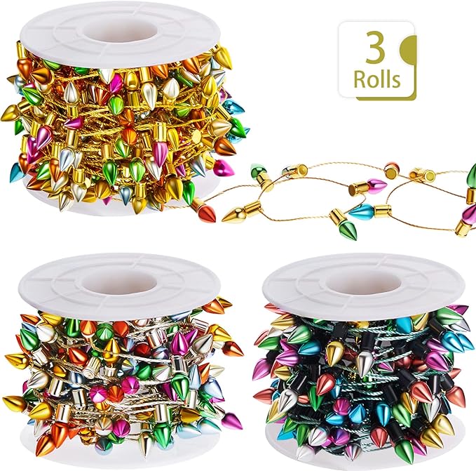 Tuanse 590 Inch Christmas Lights Miniature String Light Accessories Fake Light String Fairy Lights 3 Pieces Christmas Decoration for Xmas Furniture Accessories