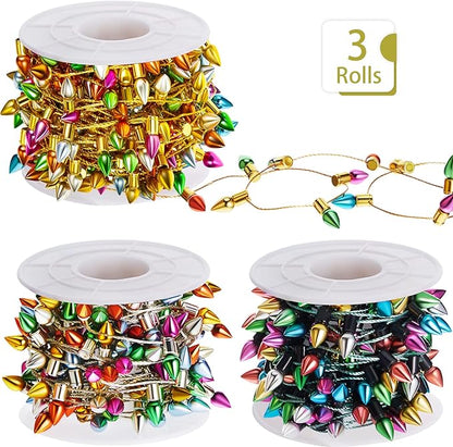 Tuanse 590 Inch Christmas Lights Miniature String Light Accessories Fake Light String Fairy Lights 3 Pieces Christmas Decoration for Xmas Furniture Accessories