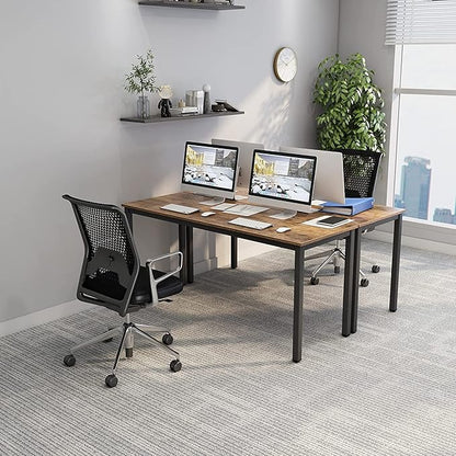 SogesGame Computer Desk,63 inch Desk& Workstations for Home Office, Writing Study Corner Desk,Modern Simple Style Laptop Table,Easy to Assemble
