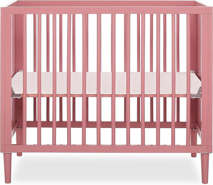 Lucas Mini Modern Crib with Rounded Spindles