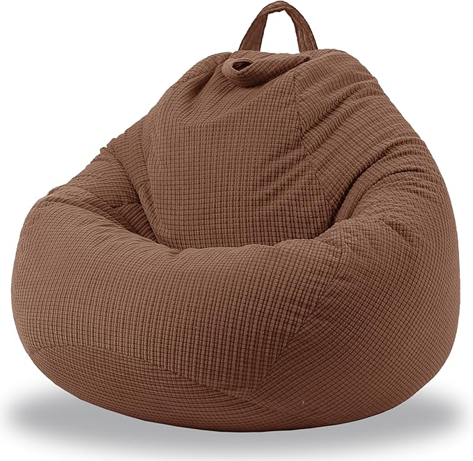 3 Ft Bean Bag Chair Cover (No Filler) Stuffed Animal Storage Bean Bag Cover for Pets Dogs/Cats Bed Corduroy Stuffed for Organizing Plush Toys